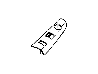 GM 15992022 Plate, Door And End Gate Electrical, Medium Beige, Front GM 15992022 Plate, Door And End Gate Electrical, Medium Beige, Front