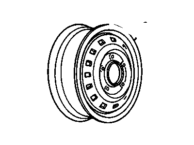Chevy 9592147 Wheel, Styled