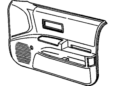 GM 10247972 Door Trim Panel, Driver Side 10247972 GM Door Trim Panel, Driver Side Illustration 1 of 1