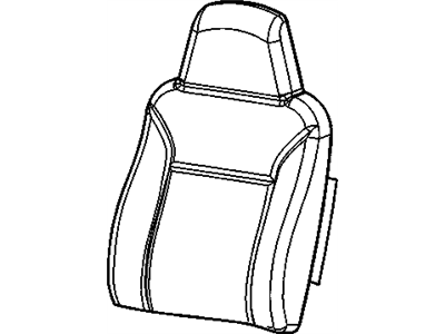 Chevy 89043240 COVER,PASSENGER SEAT BACK(PEWTER)