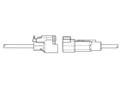 Chevy 15127038 CONNECTOR KIT,BODY WIRING HARNESS(PARKING ASSIST CONTROL MODULE X3)(BLUE)(14-WAY FEMALE)(W/O LEADS)(14.865)(SIDE ELECTRIC CODE: K182)
