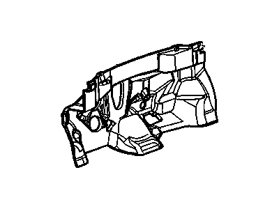 15829300 GM Insulator, Shroud And Dash And Vent Duct Panel Illustration 1 of 1