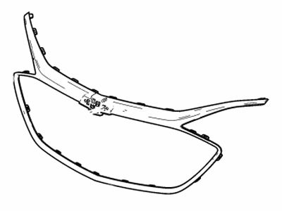 Chevy 84036516 INSERT,FRONT GRILLE(BRIGHT CHROME)(*KIT2)