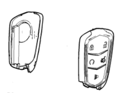 Cadillac 13598528 TRANSMITTER,REMOTE CONTROL DOOR LOCK & THEFT DETERRENT(INCLUDES 2)(10.526)(LABELED 13598528; LABELED 13580800)