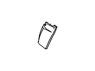 GM 1636755 Stone Deflector, Lower 1636755 GM Stone Deflector, Lower Illustration 1 of 1
