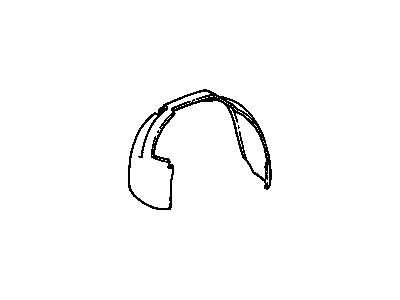 Cadillac 3524722 Wheelhouse Liner