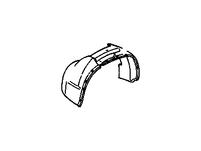 Cadillac 1629029 Wheelhouse Liner