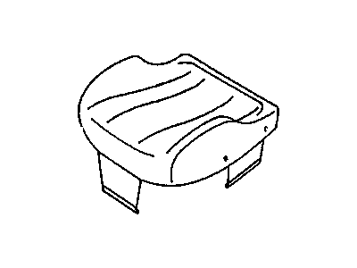 Pontiac 88993876 COVER,PASSENGER SEAT CUSHION(NEUTRAL)(COVER ASM SUREBONDED TO PAD ASM)(W/O PATTERN IN CENTER OF SEAT)