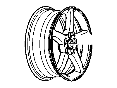 Pontiac 9598482 WHEEL,17X7(USED ON VEHICLE BUILT ON 11/11/08 AND AFTER)(FOR 1ST DESIGN SEE 09596888)
