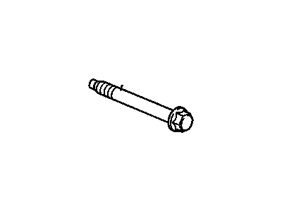 Chevy 11519886 BOLT,HEX FLANGED HEAD,M6X1X28,24.5 THREAD,14.2 OUTSIDE DIAMETER,9.8,6280M,MACHINE,HEADER-PTPT(PART OF 400)
