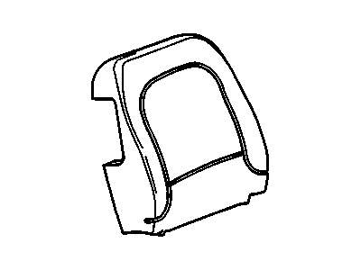 19152746 GM Pad, Front Seat Back Illustration 1 of 1