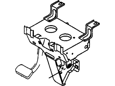 GM 97718885 Bracket, Engine Clutch Pedal 97718885 GM Bracket, Engine Clutch Pedal Illustration 1 of 1