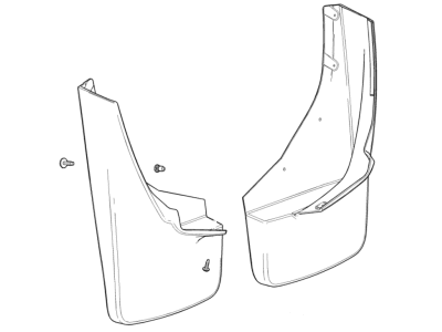 Chevy 84124508 GUARD PKG,FRONT FENDER MUD(INCLUDES 2-4)(PEPPERDUST)(INSTALL 0.40)(0.73 KGS)