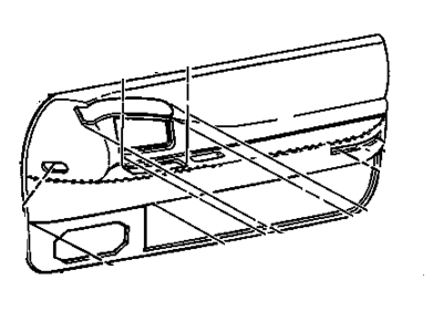 Cadillac 12539192 Door Trim Panel