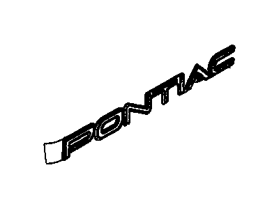 Pontiac 25614072 Nameplate