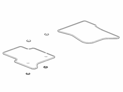 Cadillac 84553720 MAT PKG,FLOOR AUXILIARY(INCLUDES 5-7)(DUNE)(INSTALL 0.10)(1.663 KG)(16.800)