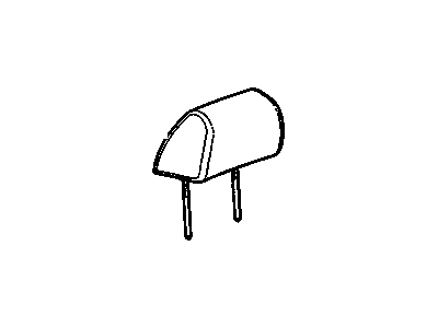 GMC 22879541 RESTRAINT,PASSENGER SEAT HEAD(INCLUDES 2)(CASHMERE)(W/EMBROIDERY HERITAGE LOGO)