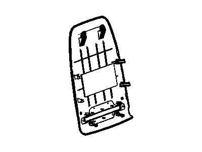 Cadillac 22784374 PANEL,PASSENGER SEAT BACK FINISH(EBONY)