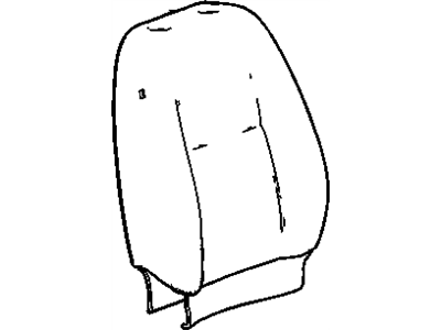 Cadillac 22784372 COVER,PASSENGER SEAT BACK(EBONY)