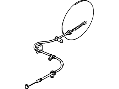 Chevy Tracker Parking Brake Cable - 30005699