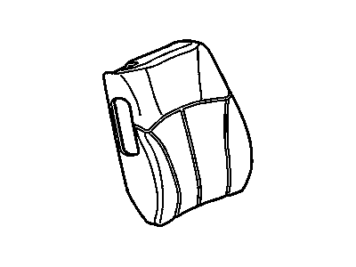 Chevy 88979749 COVER,PASSENGER SEAT BACK(OAK)(LESS MAP POCKET)