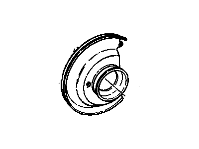 GMC C3500 Brake Backing Plate - 15649245