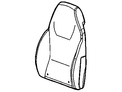 Pontiac 20810039 COVER,REAR SEAT BACK(TITANIUM)(*KIT1)(W/EBONY BOLSTERS)(FOR 1ST DESIGN SEE 25990209)