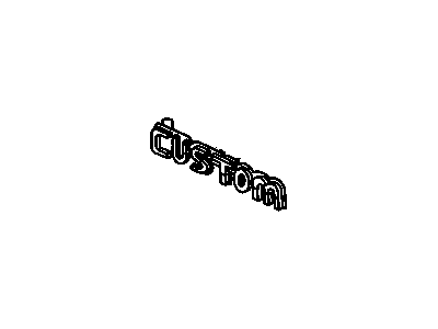 20433478 GM Nameplate, Rear Illustration 1 of 1