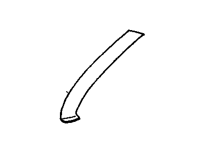 GM 25641617 Molding, Windshield Garnish Molding, Upper, Wood GM 25641617 Molding, Windshield Garnish Molding, Upper, Wood