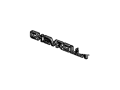 Chevy 10212757 Nameplate