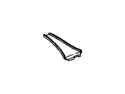 20680556 GM Filler Panel, Black, Passenger Side Illustration 1 of 1