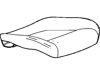 GM 95286843 Cover, Front Seat Cushion, Black 95286843 GM Cover, Front Seat Cushion, Black Illustration 1 of 1