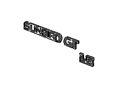 Pontiac 22580253 Nameplate