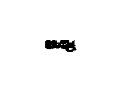 GM 20046651 Nameplate 20046651 GM Nameplate Illustration 1 of 1