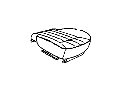 12532374 GM Seat Cover, Gray, Front Illustration 1 of 1
