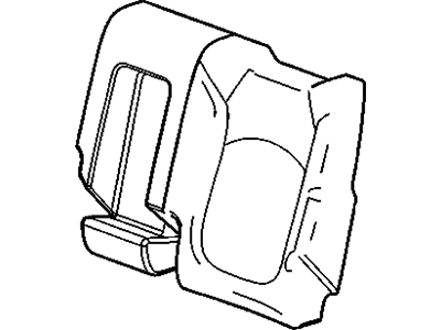 20803621 GM Cover, Seat Back Cushion, Rear Illustration 1 of 1