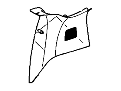 Cadillac 15901364 MOLDING,BODY REAR CORNER UPPER GARNISH(INCLUDES 5-11)(CASHMERE)