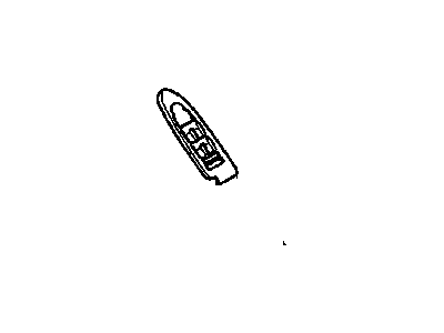 Cadillac 15867899 BEZEL,FRONT SIDE DOOR WINDOW SWITCH(PART OF 15)(EBONY)