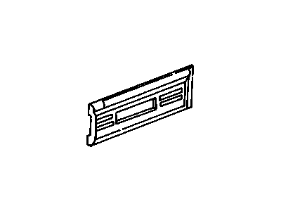 20499534 GM Front Molding, Rear Passenger Side Illustration 1 of 1