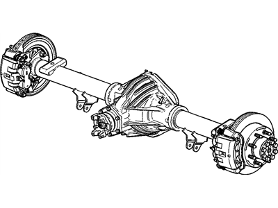 GMC 23129071 AXLE,REAR(CODE AANM AAYC)