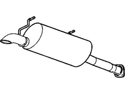 GM 19418969 Muffler, Exhaust