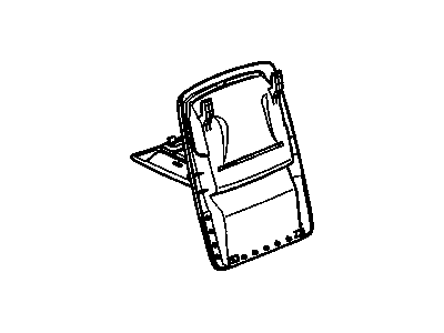 Chevy 89046064 PANEL,REAR SEAT BACK FILLER(INCLUDES 50)(LIGHT CASHMERE)(OUTER COVER)