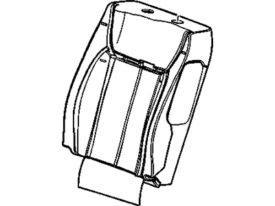 Cadillac 20906420 COVER,DRIVER SEAT BACK(LINEN)