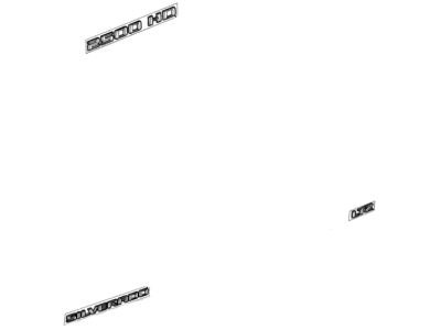 GMC 84402407 EMBLEM PKG,BODY(INCLUDES 2-4)(BLACK)(INSTALL 0.80)(0.101 KG)(2500HD LTZ)