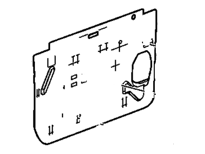 GMC 21996546 DEFLECTOR,FRONT SIDE DOOR WATER