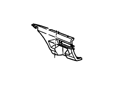 Pontiac 22532610 Bumper Cover Support