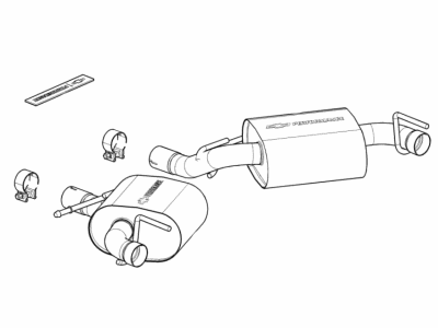 2017 Chevy Camaro Muffler - 84578422