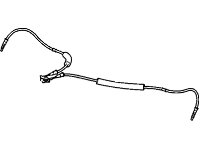Saturn Parking Brake Cable - 25976215