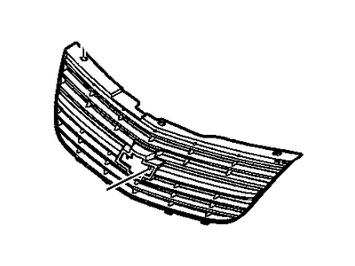 Chevy 12336080 GRILLE,FRONT(PRIMED)