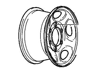 Chevy 9595394 WHEEL,16X6.5(CODE HIGH ALTITUDE COMPENSATER)(STEEL)
